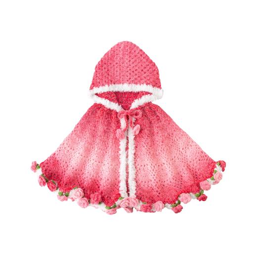 苏苏姐家渐变花朵斗篷手工diy编织钩针梦羽毛线团自制斗篷材料包预 商品图4