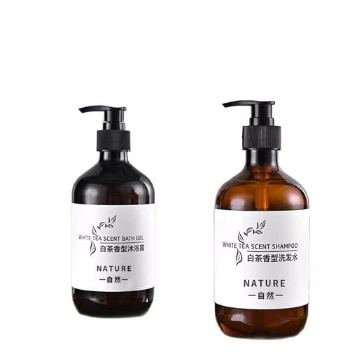 白茶香型沐浴露洗发水酒店按压手部泡沫清洁滋润酒店民宿洗浴家用 商品图4