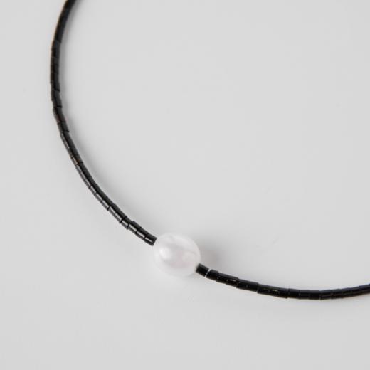 ROMI STUDIO 铜合金仿珍珠项链 法式复古一粒珠项链RWCRP34065 商品图2