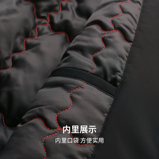 圣得西2025年冬季新款男士可拆卸帽厚棉服百搭加厚保暖舒适外套 商品图9