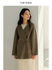 ForPoem 25/FW 原创设计极简V领双面呢澳毛大衣外套 商品缩略图2