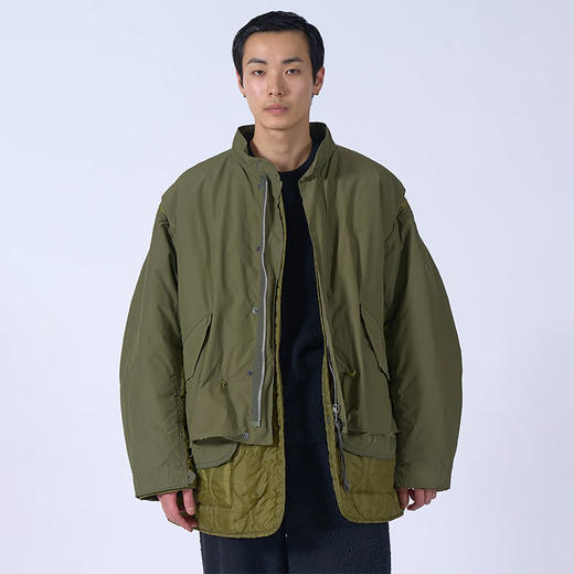 YOKE Connected Military Blouson 不规则拼接军事风鱼尾大衣外套 商品图0