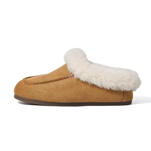 女士时尚简约纯色保暖半包棉拖鞋女保暖舒适毛绒外穿【WG25137】 商品图4