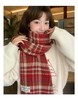 【YW】无忧购“礼物季”2025新款秋冬季圣诞新年格子红色围巾保暖高级感男女情侣围脖披肩WJ20178（截单后3-5天发货) 商品缩略图1