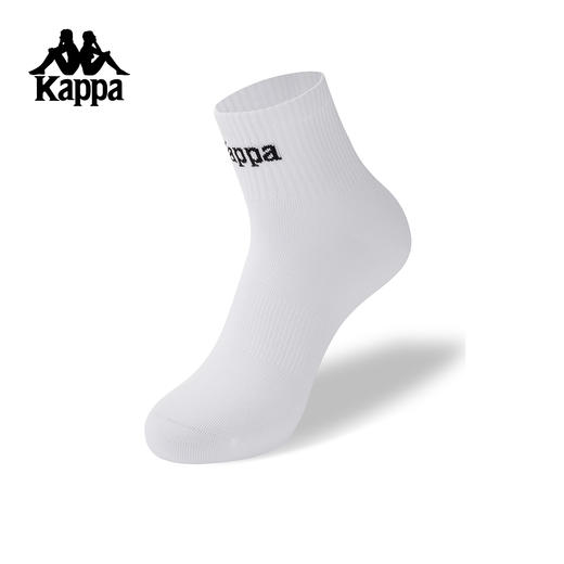 Kappa 运动袜2025新款男女中筒袜跑步训练透气短袜袜子K0GW8WE03 商品图2