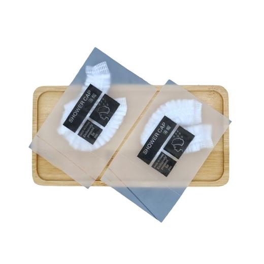 一次性浴帽酒店宾馆家用浴帽独立包装染发沐浴洗澡用透明头套批发 商品图4