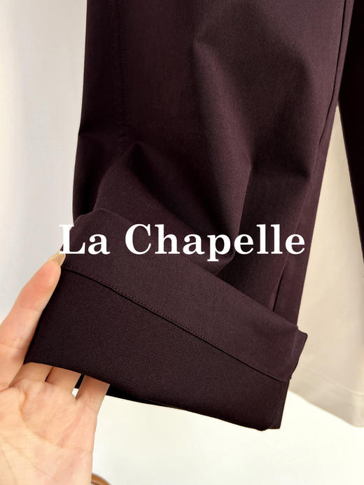 会员福利【含莱赛尔垂坠有型】拉夏贝尔/La Chapelle轻奢线！官网600+质感超好~高腰单扣宽松极简风休闲西装裤 商品图8