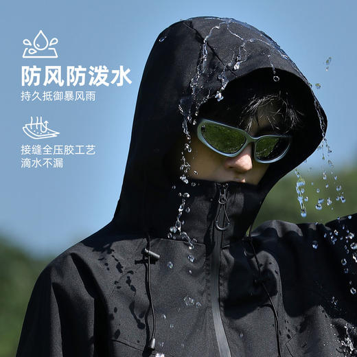 回力三合一冲锋夹克男女情侣款2025新款秋季户外防风防雨保暖外套 商品图2
