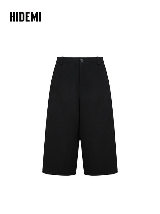 HIDEMI 澳洲美利奴羊毛茧型九分弯刀裤 商品图0