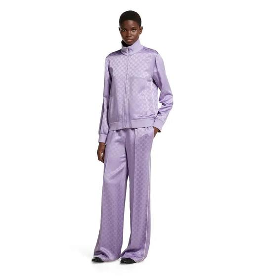 女款提花立领外套+高腰阔腿裤长裤zi012 商品图3