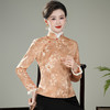 【娇朵】水貂毛领新中式，夹棉加厚保暖唐装旗袍上衣XGT-T25129 商品缩略图2