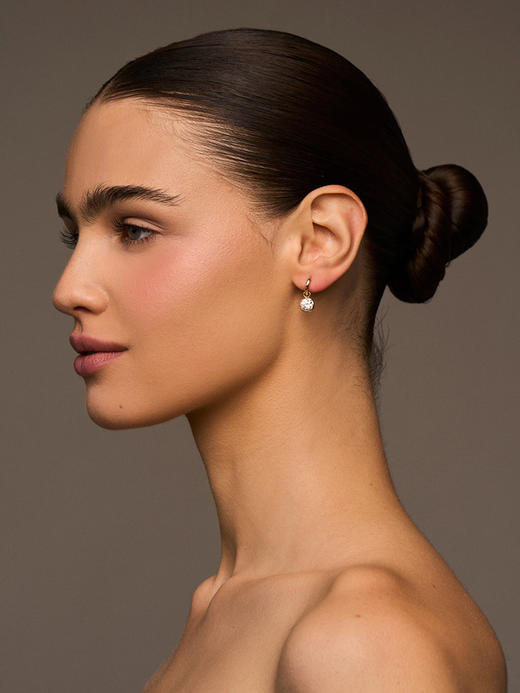 北京仓｜Lili Claspe-Celeste Charm-金色 锆石 耳环［美国设计师］ 商品图0