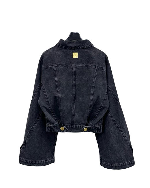 女款短款阔袖牛仔外套hu 商品图1