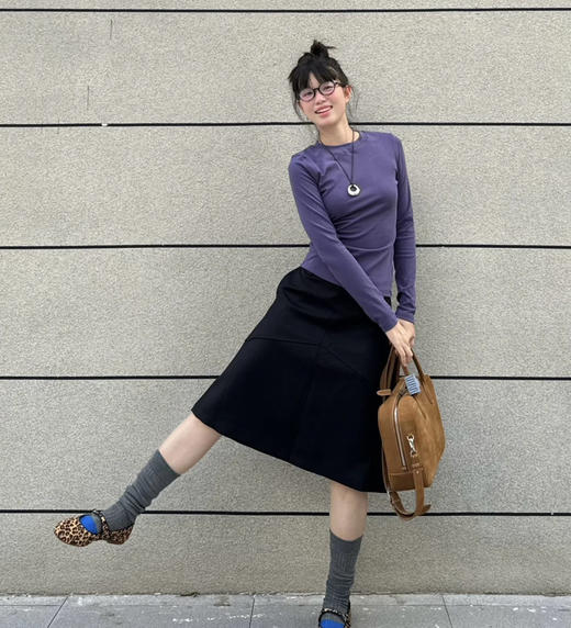 row圆领天丝羊毛打底衫 商品图8