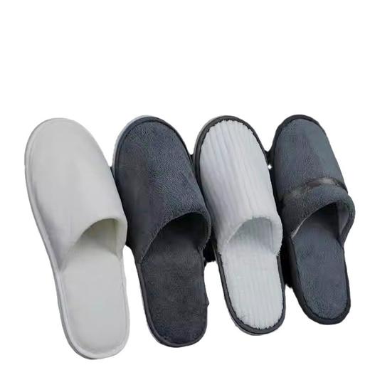 美容院一次性珊瑚绒拖鞋酒店宾馆民宿待客防滑加厚拖鞋现货批发 商品图4