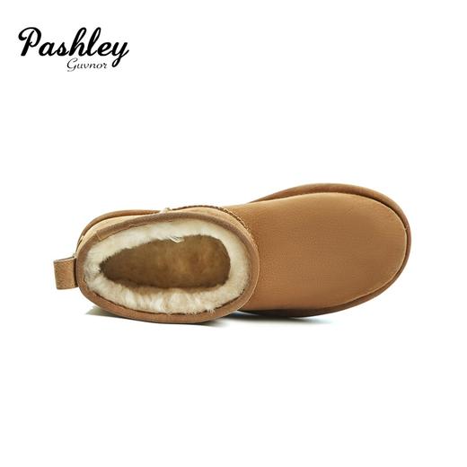 【梅花出品】帕奢利新款休闲舒适时尚平底雪地靴HZ0069P 商品图3