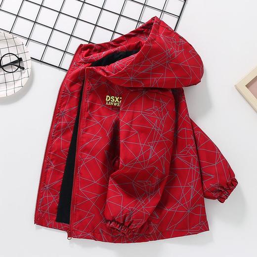 男童春秋外套2025新款儿童加绒秋冬加厚冲锋衣上衣中大童风衣夹克 商品图1