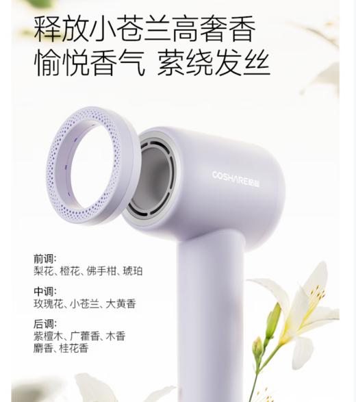 高速吹风机酷鲨护发吹风机大风量11W转高速无刷电机6亿高浓负离子低噪音电吹风多巴胺色系HD20白色 商品图5