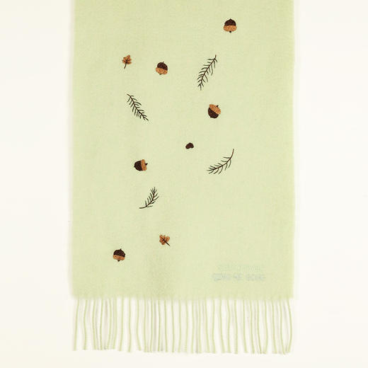 Sandriver X 清禾宫 乱针绣水波纹羊绒围巾  SJF92P800N   SJF93P448N 商品图7