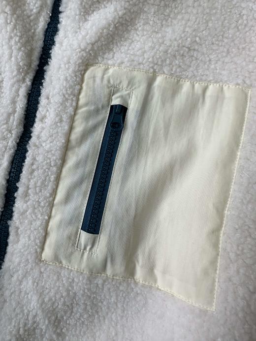 贝壳三 贴布口袋立领仿羊羔毛外套保暖休闲情侣款夹克C120316 商品图2
