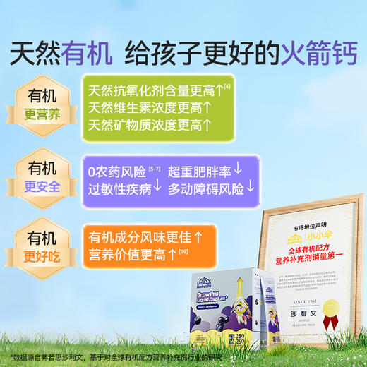 【大促活动专用】小小伞火箭钙儿童赖氨酸钙30条/盒 商品图4