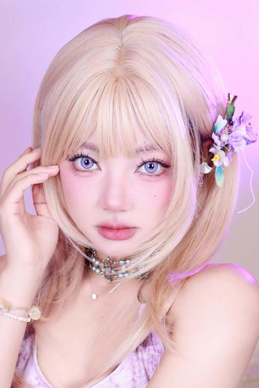 DoyaColor 日抛 试戴片  星岚紫 直径14.5mm着色14.2mm 商品图7