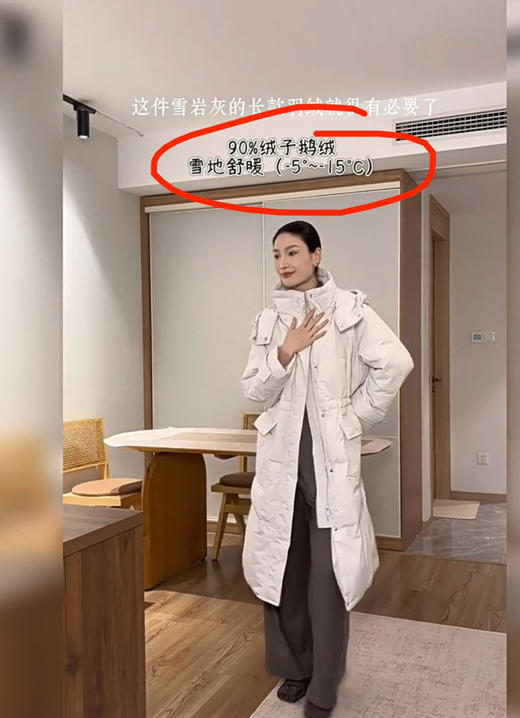 123-7 ed长款冬季鹅绒服 商品图11