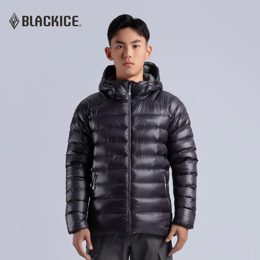 【700蓬 鹅绒新品】黑冰新品户外天权排骨内胆连帽轻量700蓬鹅绒羽绒服男8518 商品图3