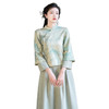 新中式国风改良旗袍，保暖鹿皮绒复古唐装上衣半身裙茶服两件套TY-YYA561 商品缩略图4
