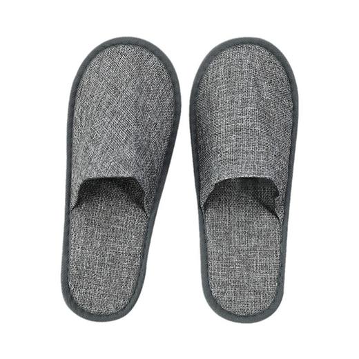 一次性拖鞋五星级酒店宾馆防滑加厚待客旅行美容院批发棉麻亚麻鞋 商品图4