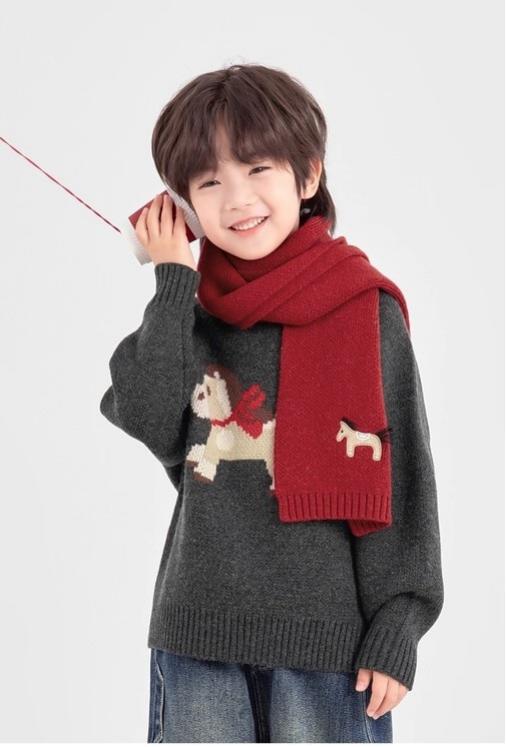 叮🔔🎄圣诞新年限定战袍来啦‼️【福运小马提花针织毛衣6088】🎄提前把圣诞穿在身上 chao级洋气，今天超多新款买到你过瘾😎王子公主请安心过节 商品图5