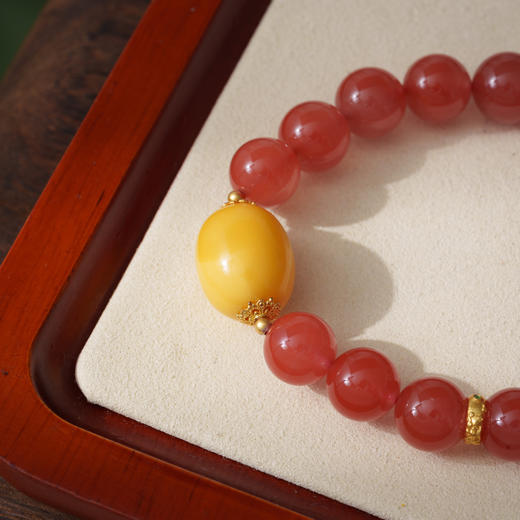 ² 【安然水晶】南红系列手串（适合牛/羊/虎/生肖佩戴）-LS-414 ( 48小时鉴赏期 ) HM02-CRMM-ARSJ 商品图3