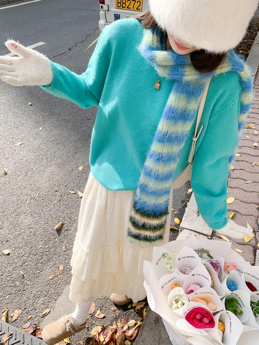 <曾小咸推荐> 现货秒杀！微信超特价！蕾丝拼接蛋糕裙 日常179.99 立减80 秒杀99.99！蓝色V领毛衣秒杀89.99！薄荷绿毛衣秒杀89.99！ 商品图7