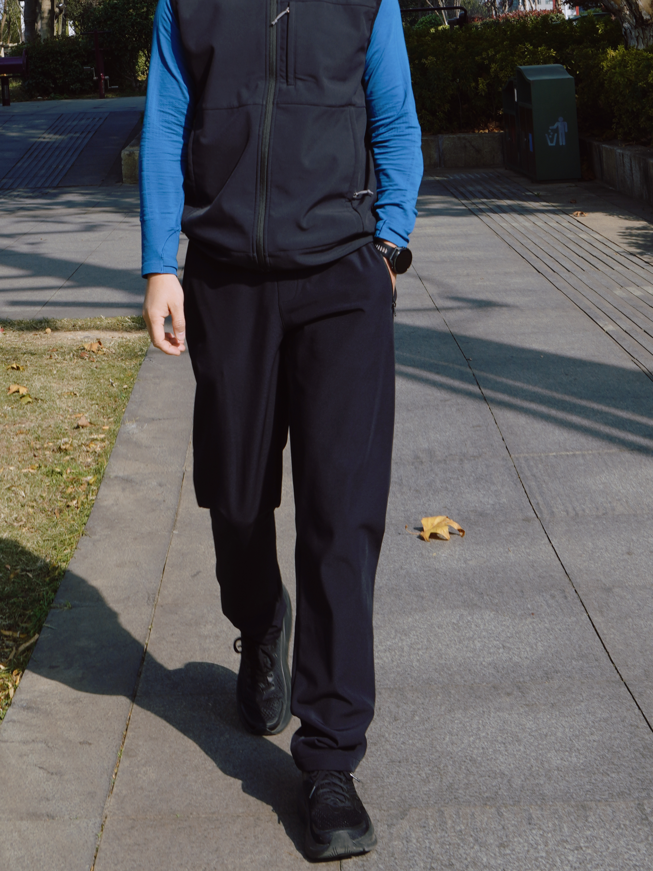 【大牌质造 防水 防风】冬季男士梭织加绒保暖软壳裤 休闲裤户外登山裤加厚冲锋裤