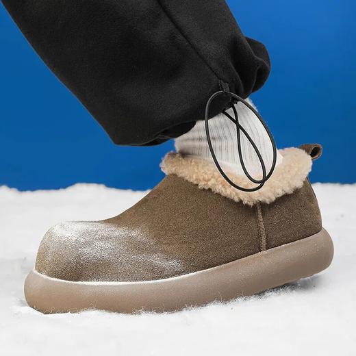 勃肯舒适长绒毛男女冬季保暖雪地靴 商品图3