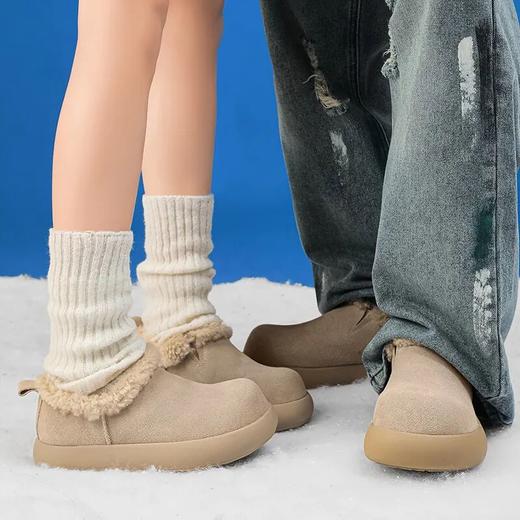 勃肯舒适长绒毛男女冬季保暖雪地靴 商品图2