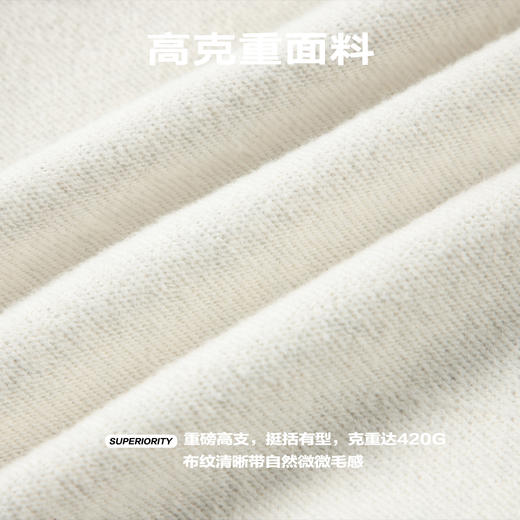 NPC潮牌24春夏高克重国风山海经水墨木虎印花连帽卫衣男 NP41ST31 商品图4