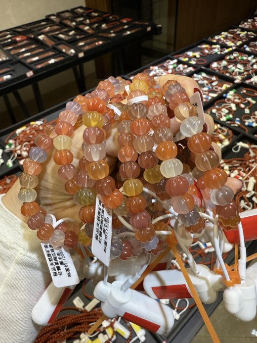 南红及其伴生矿 原矿南红 糖果南瓜珠 南瓜多宝 单圈手串 8.8咪 发到付 商品图6