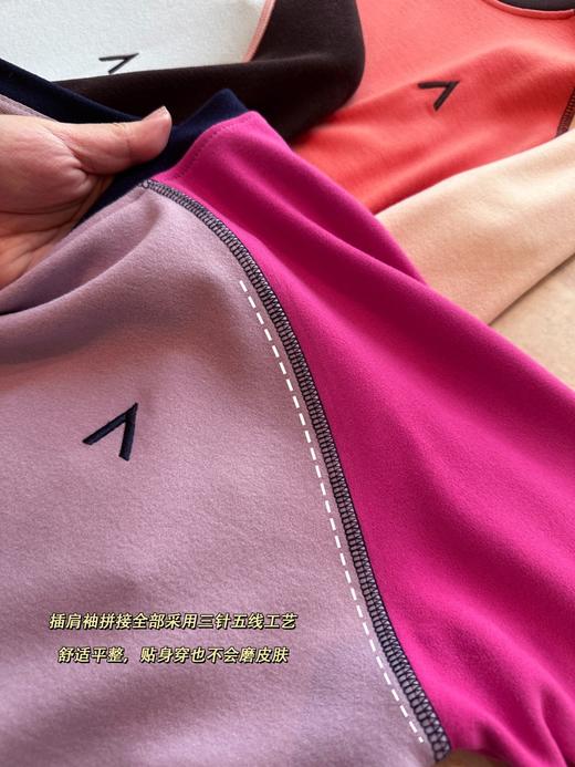 【恒温蓄热】自发热双面绒！撞色拼接！山系户外保暖长袖T 商品图13