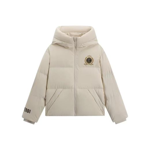 【云粉节】【8折】6楼卡帕Kappa女款羽绒服2025冬季新款时尚连帽保暖外套面包服K0F82YY07 商品图0