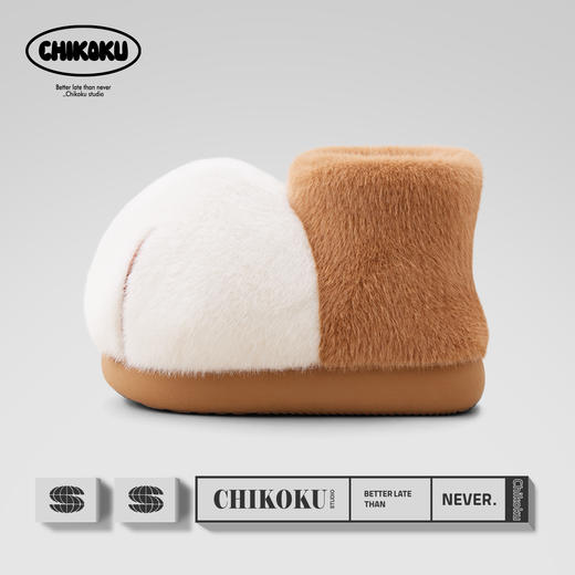 超好穿！超可爱🐱【chikoku雪球大猫爪棉靴】❄️这个冬天，把温暖的“雪球”穿在脚上🐾 大猫爪造型,圆滚滚的雪球鞋身,治愈所有坏心情 商品图5