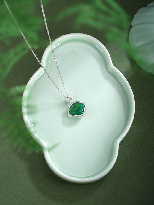 子佩集【福华如意】银S925套链【TL016432】绿玉髓02511 商品图6