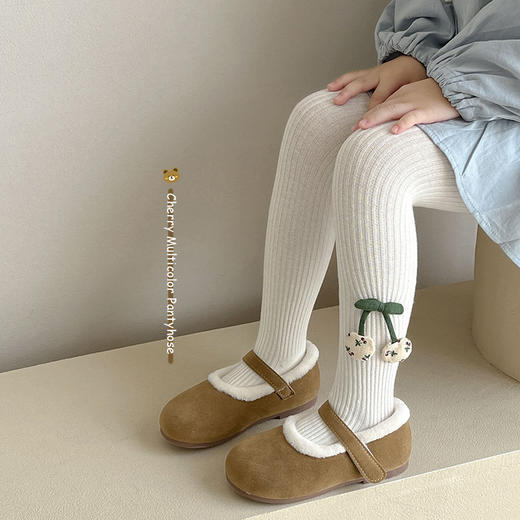 【精选优质面料❗️柔软亲肤不勒腰】儿童连裤袜春秋款棉女童打底裤外穿可爱樱桃连体袜中厚宝宝打底裤。jb 商品图1