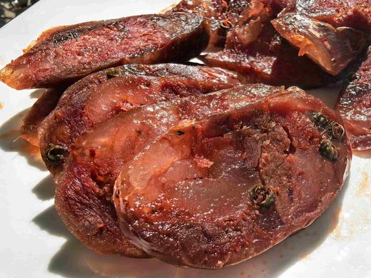 预售17号发货生态黑猪肉川味香肠2斤包邮 商品图1