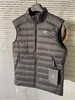D120409轻量排骨休闲立领拉链鹅绒马甲90绒轻薄羽绒马甲 商品缩略图2