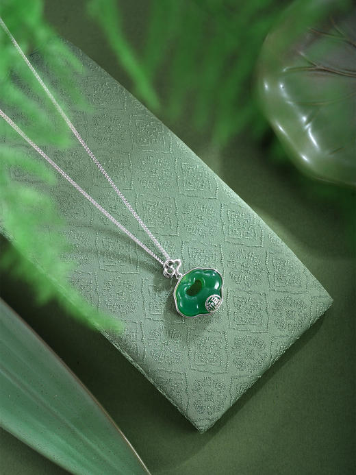 子佩集【福华如意】银S925套链【TL016432】绿玉髓02511 商品图2