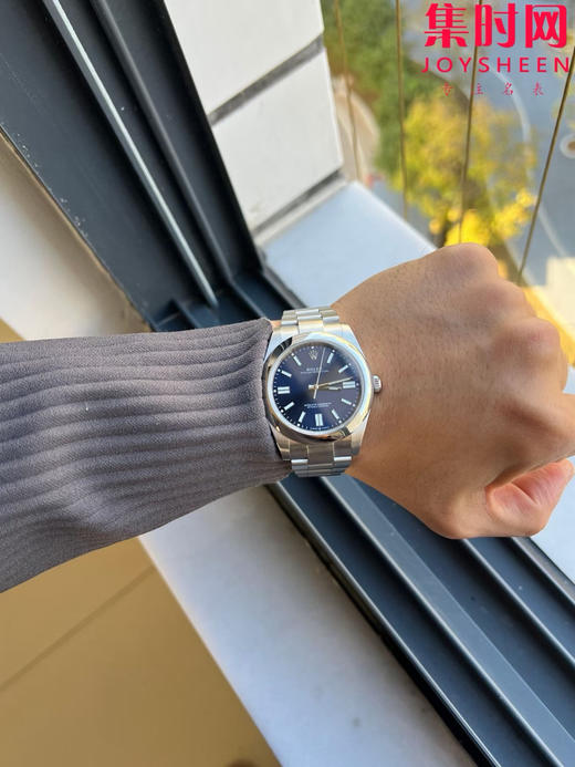 劳力士EWE蚝式恒动型41mm系列 3230机 蓝色盘 板带 男士腕表 商品图5