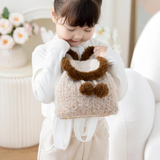 苏苏姐家兔耳双肩包手工diy编织钩针梦羽毛线团自制包包材料包预 商品图2