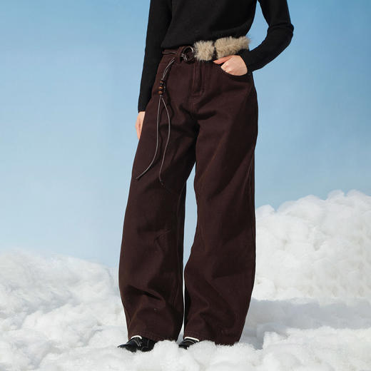 宽松休闲冬季加绒哈伦老爹裤-纪念日百货门店同款167750621 商品图1