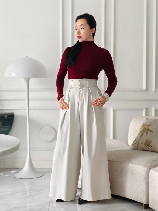 半高领羊绒衫-绛玉念 商品图11